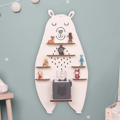 HeLLo mini Personalisiertes Regal für die Toniebox Junge - Wandregal mit Wunschnamen fürs Kinderzimm