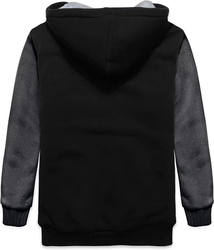 JACKETOWN Jungen Sweatjacke Gefüttert Kinder Hoodie Sweatshirt Kapuzenpullover Fleecejacke mit Kapuz
