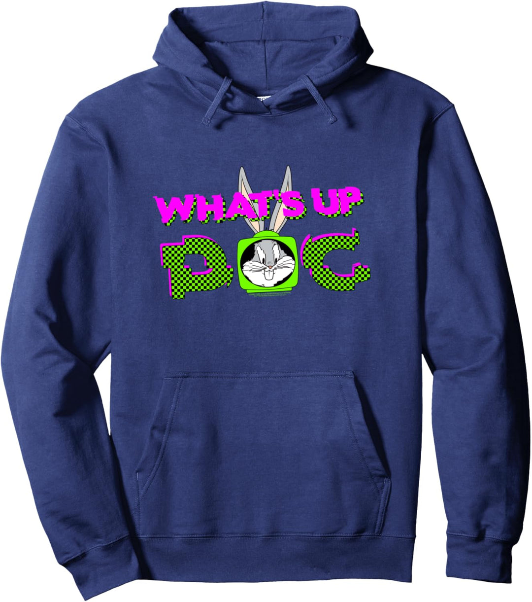 Looney Tunes Bugs Bunny What's Up Glitch Pullover Hoodie