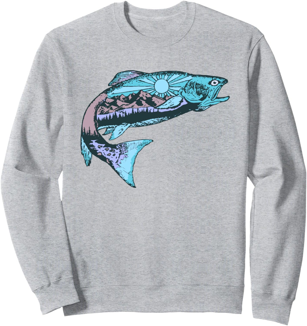 Trout Outdoor Illustration Series - Ethereal Sweatshirt