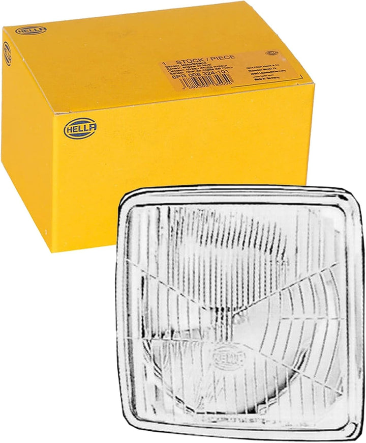 HELLA - Halogen-Scheinwerfereinsatz, Hauptscheinwerfer - 24/12V - rechteckig - Referenzzahl: 10 - Ei