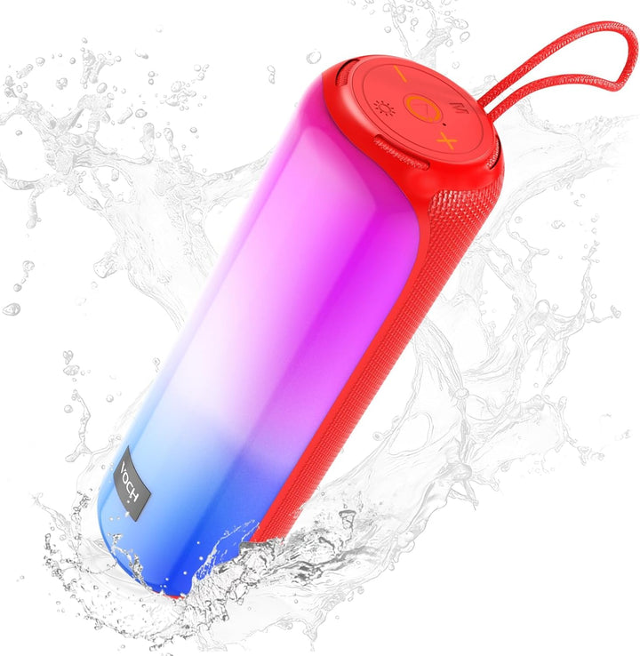 VOCH Tragbarer Bluetooth Lautsprecher mit RGB Licht, 40W Stereo Sound, Bluetooth 5.3, TWS Pairing, I