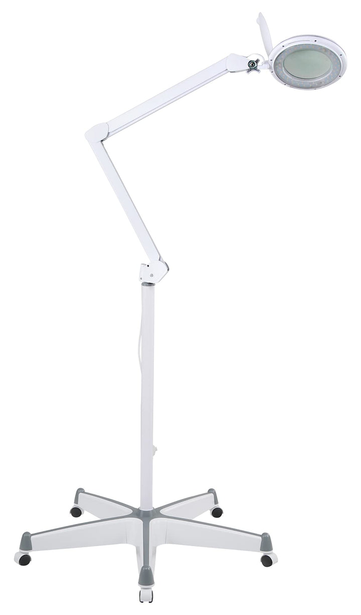 Showlite LL-6095D-Pro LED Lupenleuchte Set 9W 3/5 Dioptrien (dimmbar, 127 mm Linsen, 60 SMD LEDs, Ro