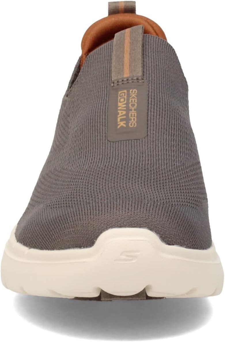 Skechers Herren Go Walk 6 Sneaker 39.5 EU Taupe, 39.5 EU Taupe