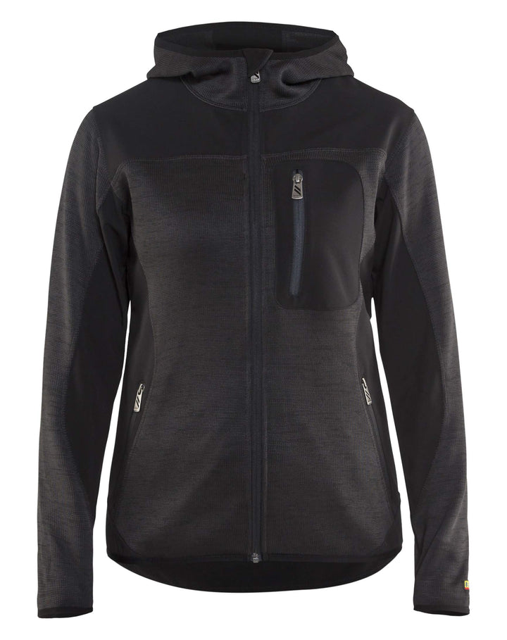 Blaklader 49312117 DAMEN-STRICKJACKE, Dunkelgrau / Schwarz, grootte M M Dunkelgrau/Schwarz, M Dunkel