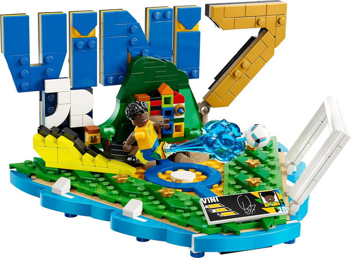 LEGO Editions Vini Jr. – Fussball-Highlights Spielzeug - 3D Modellbau mit Minifigur zum Sammeln - Ki