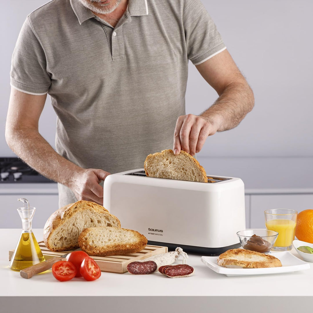 Taurus - My Toast Duplo Toaster | Leistungsstark 1450 W | extra langer Schlitz mit doppelter Breite