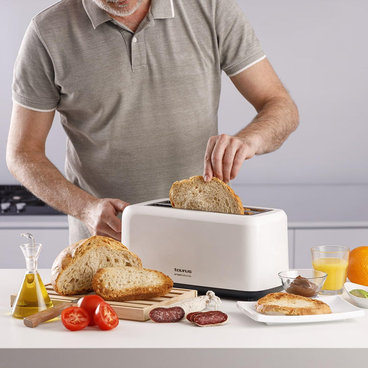 Taurus - My Toast Duplo Toaster | Leistungsstark 1450 W | extra langer Schlitz mit doppelter Breite