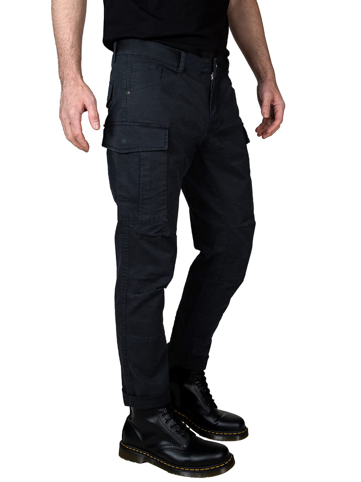 Yazubi Jayden - Herren Cargo Hose - Baumwoll Cargo Jeans 28W / 30L Blau (Deep Well 193713), 28W / 30