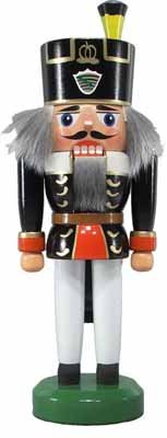 Rudolphs Schatzkiste Nussknacker Bergmann schwarz BxHxT 8x24x7cm NEU Weihnachten Seiffen Nutcracker
