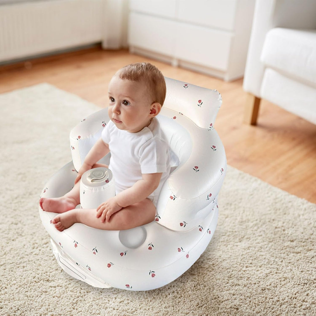 Aufblasbarer Baby-Sitz für Babys ab 3 Monaten, Baby Seat, Baby Sitzhilfe mit Gurtzeug y Sofasitz Bod