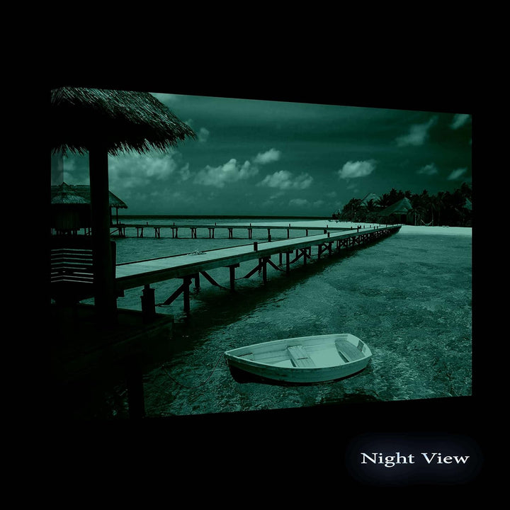 Startonight Bilder Boot auf Klarem Wasser, Leinwandbilder Moderne Kunst, Landschaft Wanddeko Kunstdr