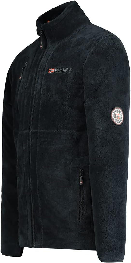 Geographical Norway Fleecejacke für Herren, Schwarz M