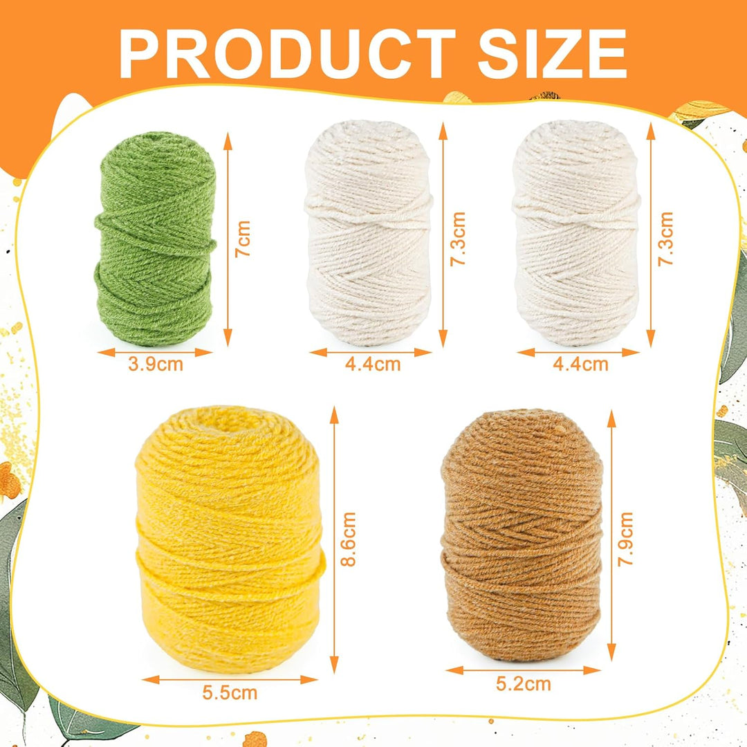 mimzemamz Häkel Set,Häkelset für Anfänger mit Anleitung,Crochet Set,Topfpflanze Untersetzer Handmade