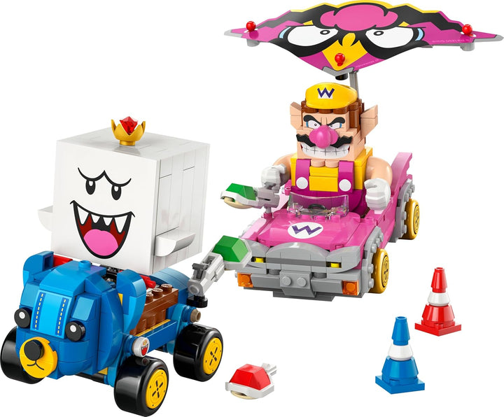 LEGO Super Mario: Mario Kart - Wario & König Buu Huu - Interaktives Spielzeug mit 2 Autos und 2 Figu