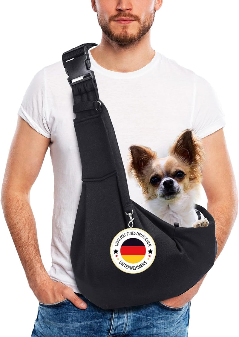 Hundetragetasche bis 10kg, verstellbare Hunde Tragetasche Hund, Hundetasche für kleine Hunde und Kat