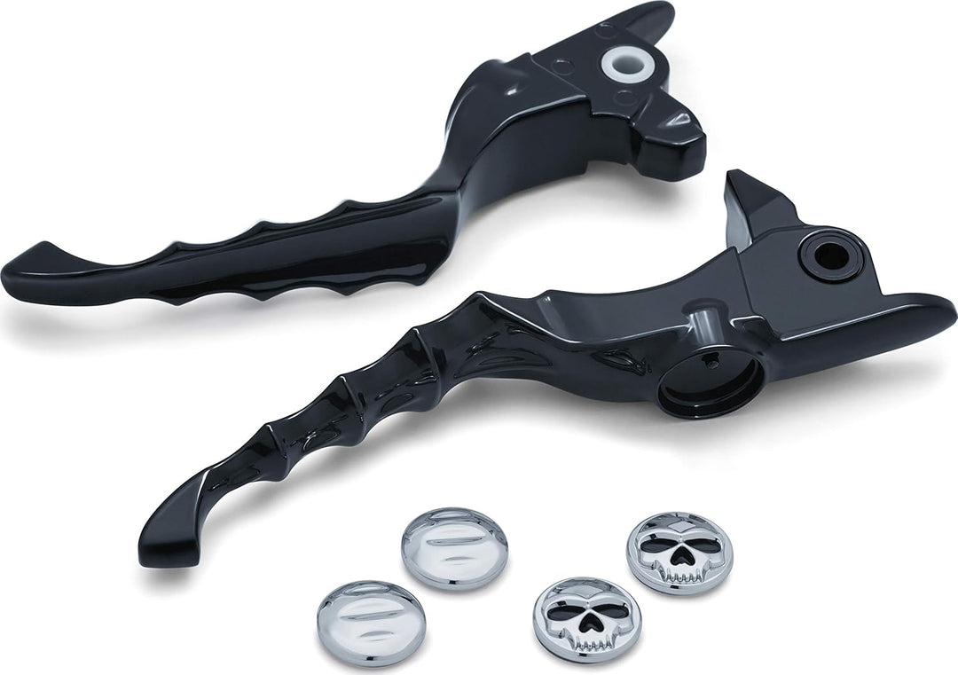 Kuryakyn 1983 Motorrad Lenker Zubehör: Zombie Kupplung und Bremse Trigger Hebel für 2017-19 Harley-D