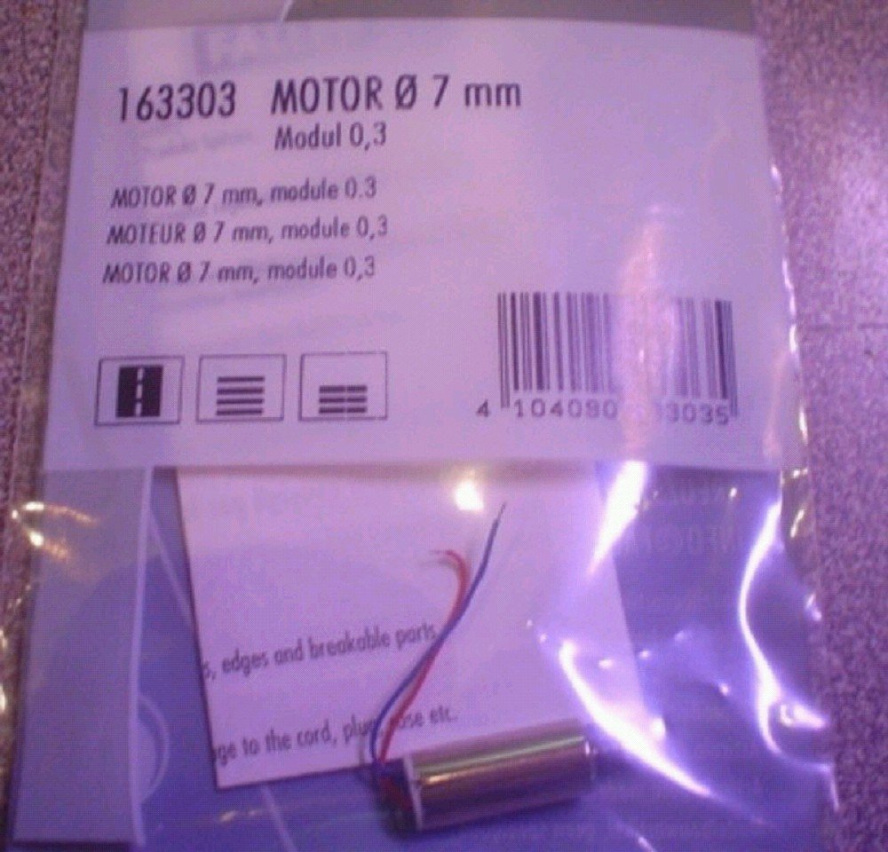 Faller 163303 Motor, Ø 7 mm, Modul 0,3 Modellbausatz, Zubehör, Mehrfarbig, 7mm
