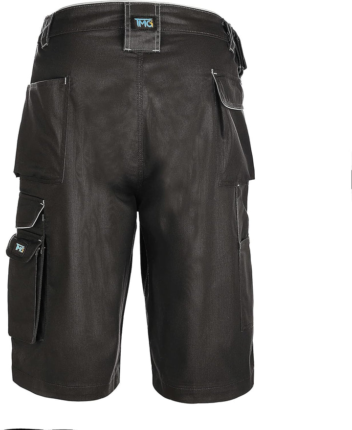 TMG | Arbeitsshorts für Herren, Kurze Arbeitshose mit Werkzeugtasche, robust & strapazierfähig, Carg