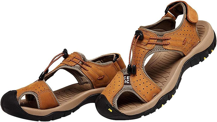 rismart Herren Closed Zu Draussen Sport Trekking Schuhe Leder Sandalen 39 EU Vortrag, 39 EU Vortrag