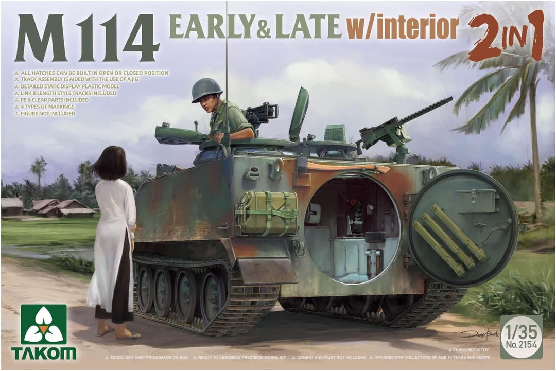 Takom TAK2154 2154 M114 Early & Late mit Interior 2in1 1:35 - Modellbau