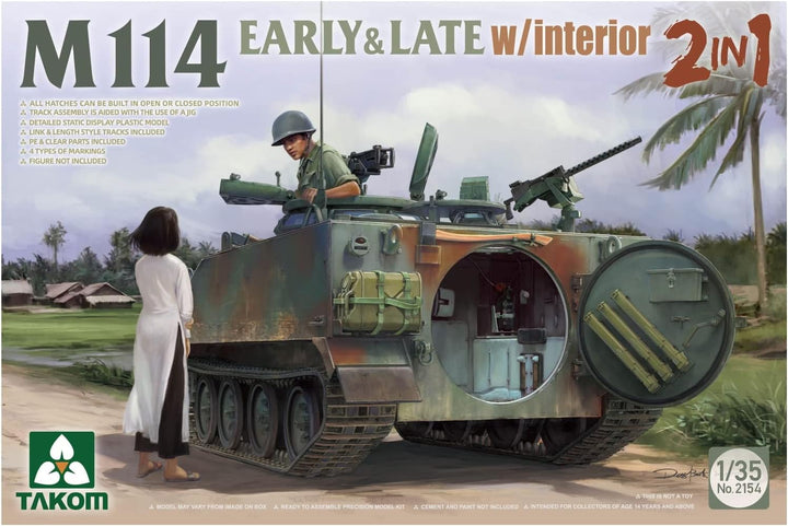 Takom TAK2154 2154 M114 Early & Late mit Interior 2in1 1:35 - Modellbau
