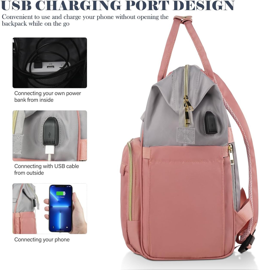 Schulrucksack Mädchen Teenager,15,6 Zoll Laptop Rucksack Damen Schulranzen Schultasche Rucksack Schu