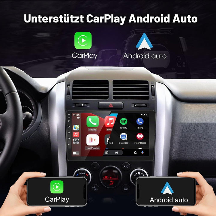 EZoneTronics Android 10.1 Autoradio Stereo für Suzuki Grand Vitara 2006-2013 9-Zoll-Touchscreen High