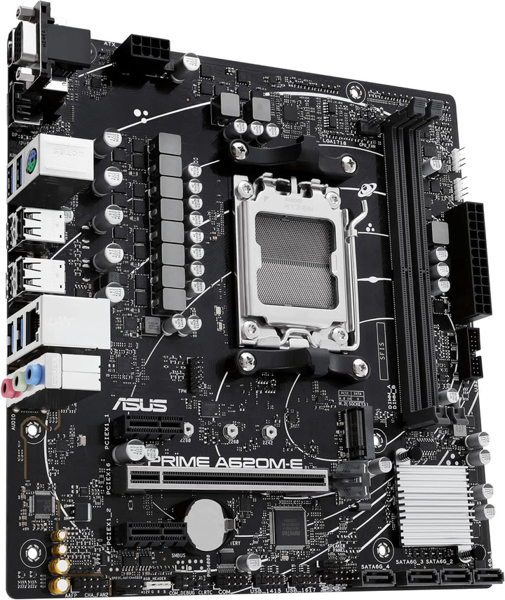 ASUS Prime A620M-E-CSM Mainboard Sockel AMD A620 (Ryzen 7000, Micro-ATX, DDR5 Speicher, PCIe 4.0, BI