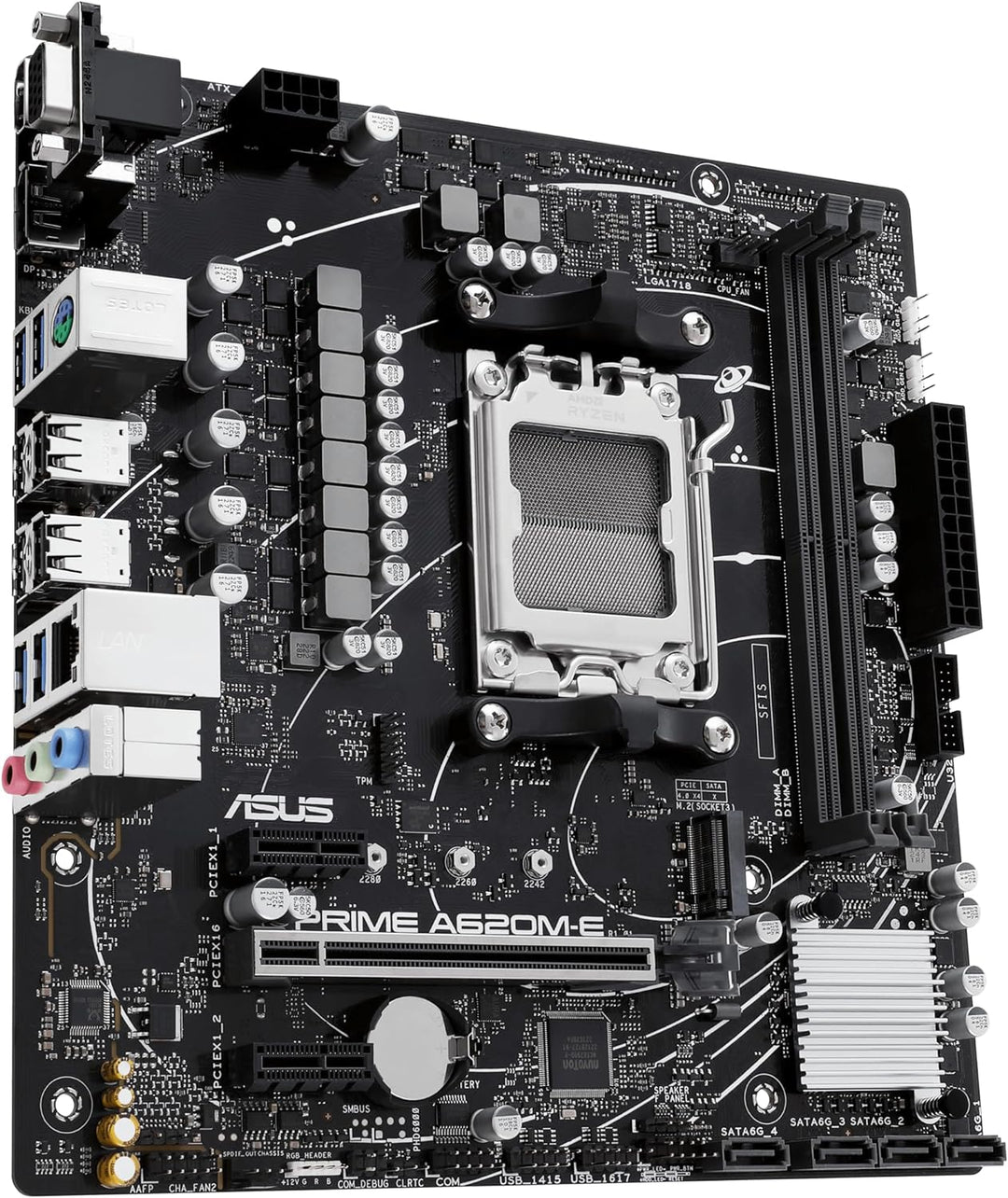 ASUS Prime A620M-E-CSM Mainboard Sockel AMD A620 (Ryzen 7000, Micro-ATX, DDR5 Speicher, PCIe 4.0, BI