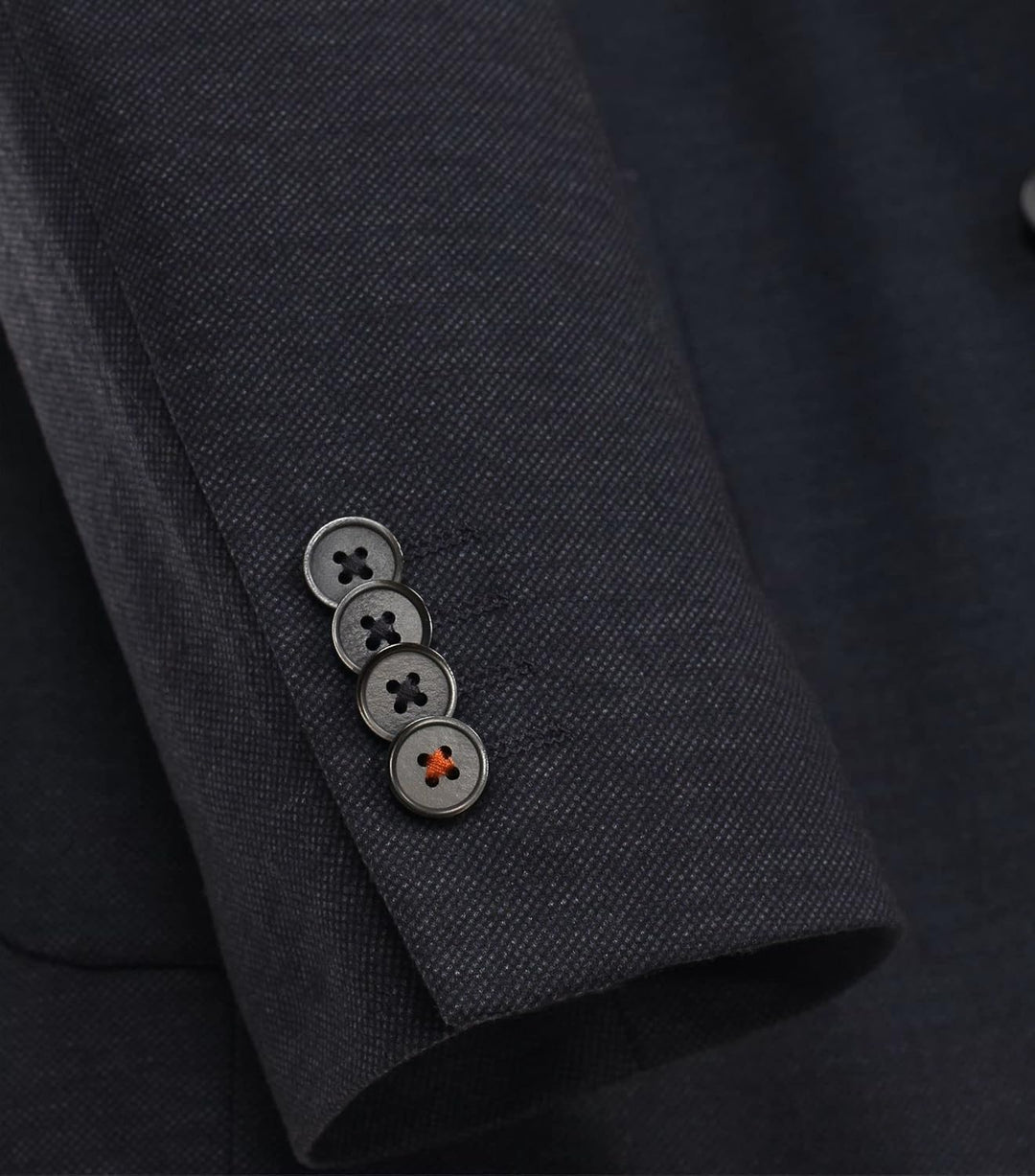 Venti Sakko Langarm Reverskragen Struktur dunkelblau 48 Nachtblau, 48 Nachtblau