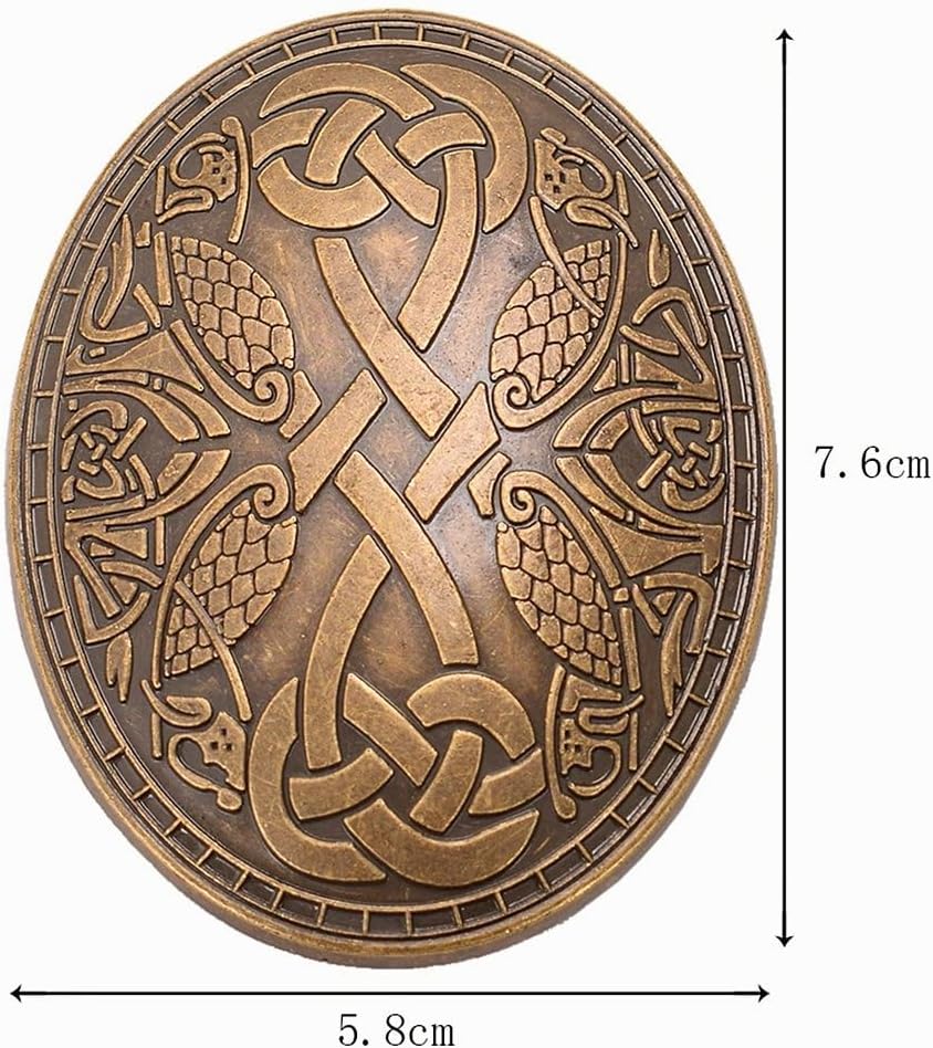 GRACEART Mittelalterlich Wikinger Brosche (1 x Paar)