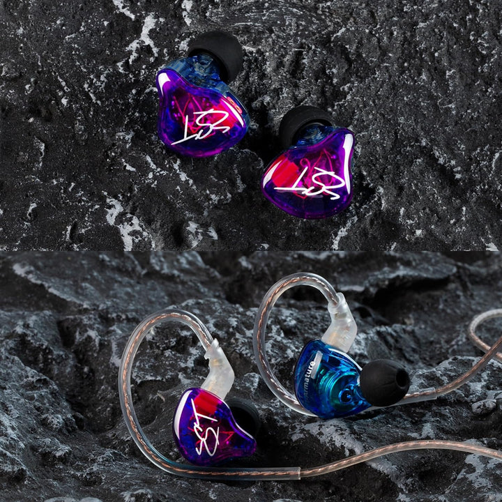 Yinyoo KZ ZST Bunte Hybrid-Balance-Armatur mit dynamischem In-Ear-Kopfhörer 1BA + 1DD HiFi-Headset (