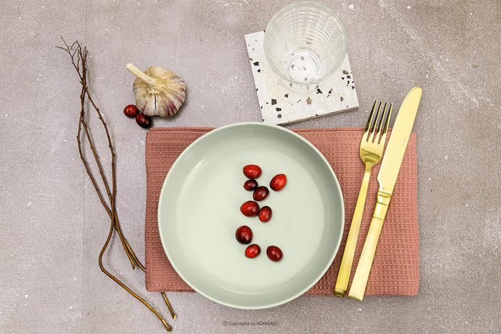 Konsimo. Elegant Suppenteller Set 6er - Schale aus Keramik - Pastateller und Tiefteller für 6 Person