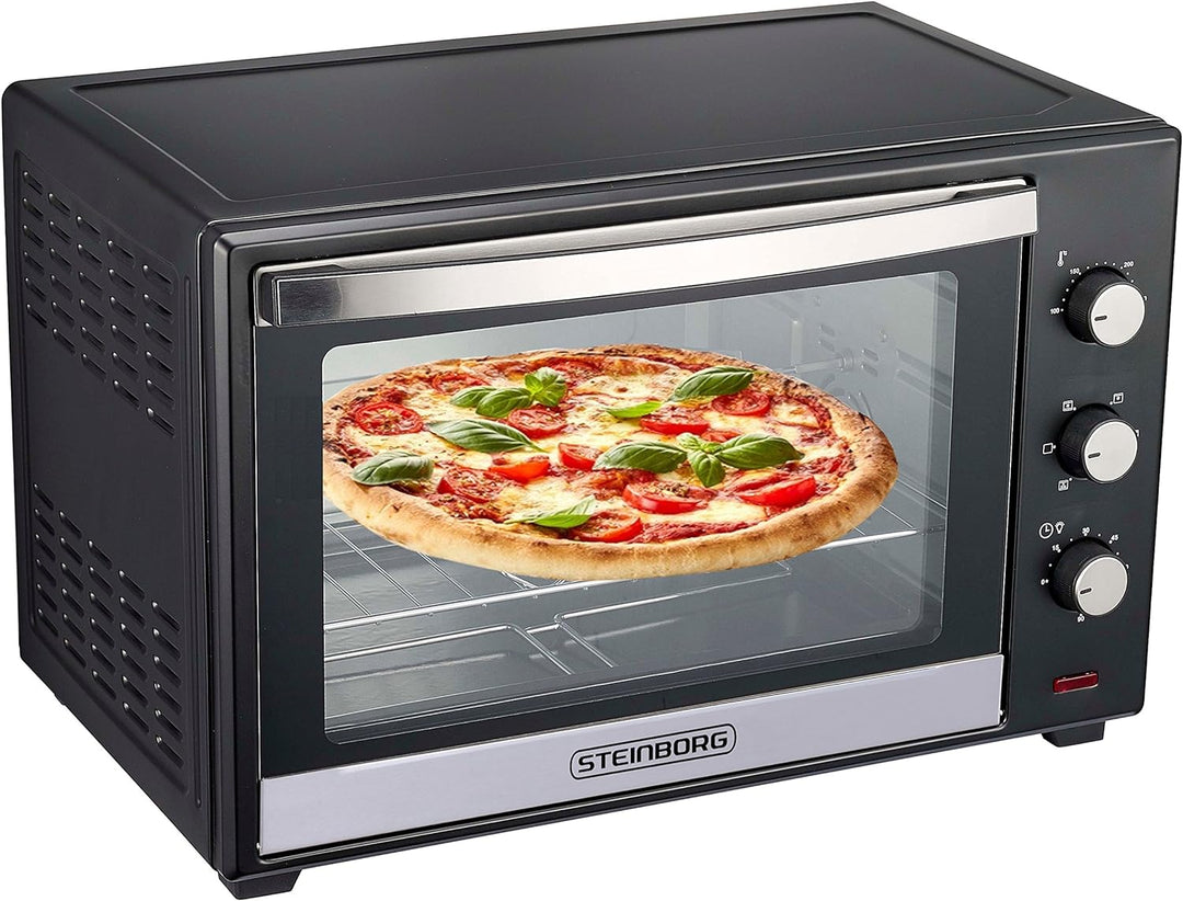 Minibackofen 60 Liter | Umluft Ofen | Pizzaofen | Mini Backofen | Freistehender Backofen | Mini-Back