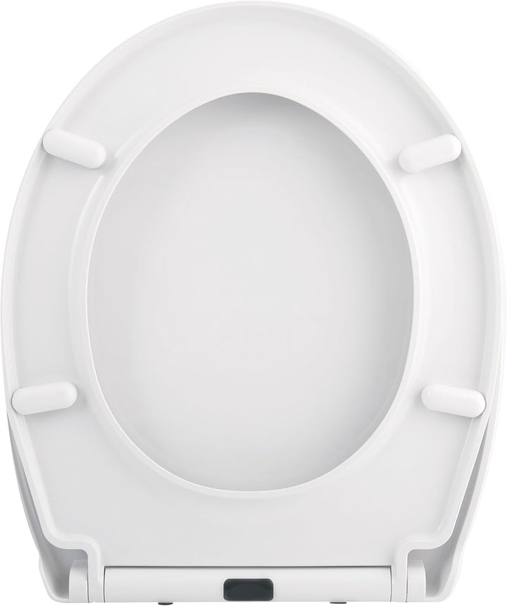 Spirella Toilettendeckel oval Klodeckel mit Quick-Release-Funktion und Softclose Absenkautomatik. An