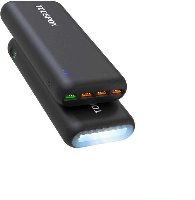 PowerBank 50000mAh, 22,5 W, tragbares Ladegerät, 4 USB-Akku, integrierte Taschenlampe, 20 W, USB C,