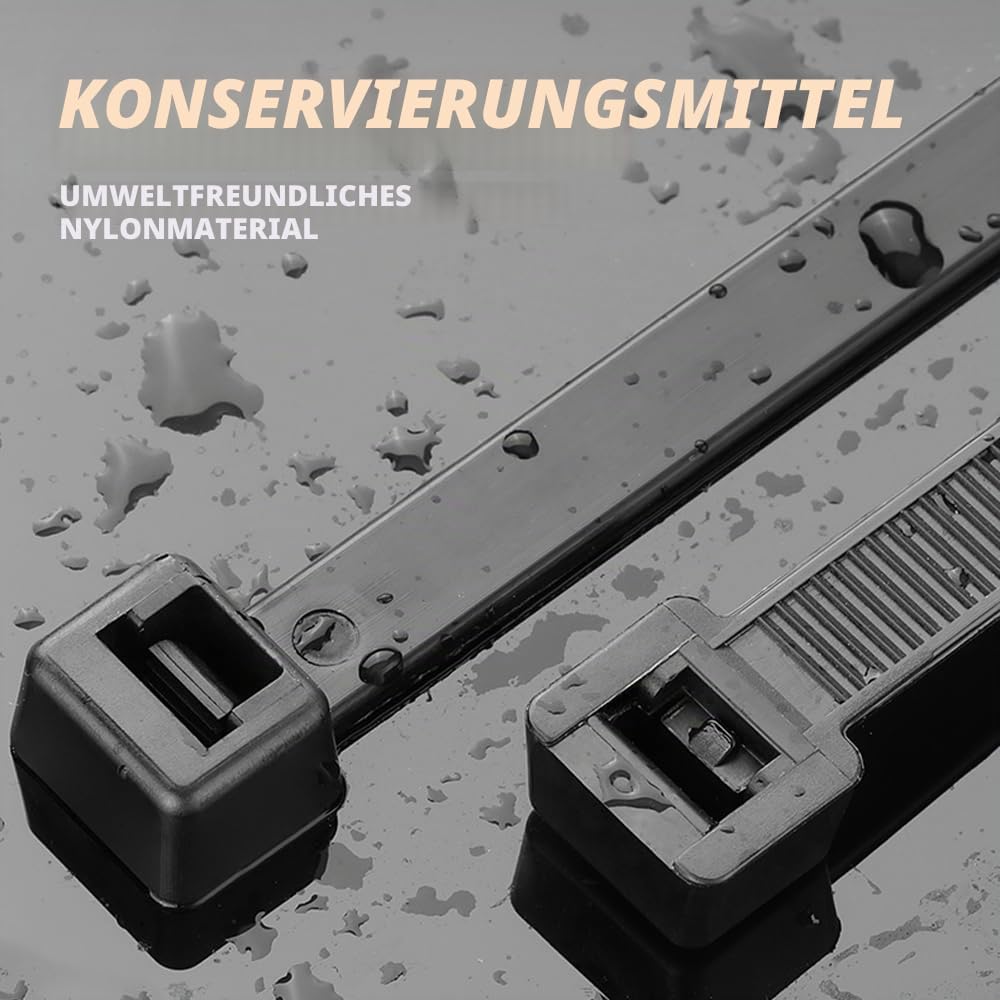 Extra large Kabelbinder 12mmx 1200mm, Industrie UV-Beständig ultra starke Kabelbinder mit 120 kg Zug
