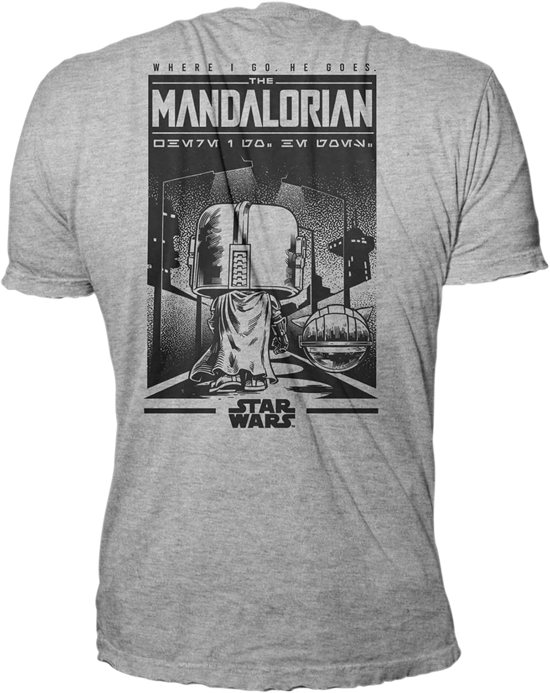 Funko Pop! & Tee: Mando - Grogu with Cookie (The Child, Baby Yoda) mit Cookie - Small - (S) - Star W