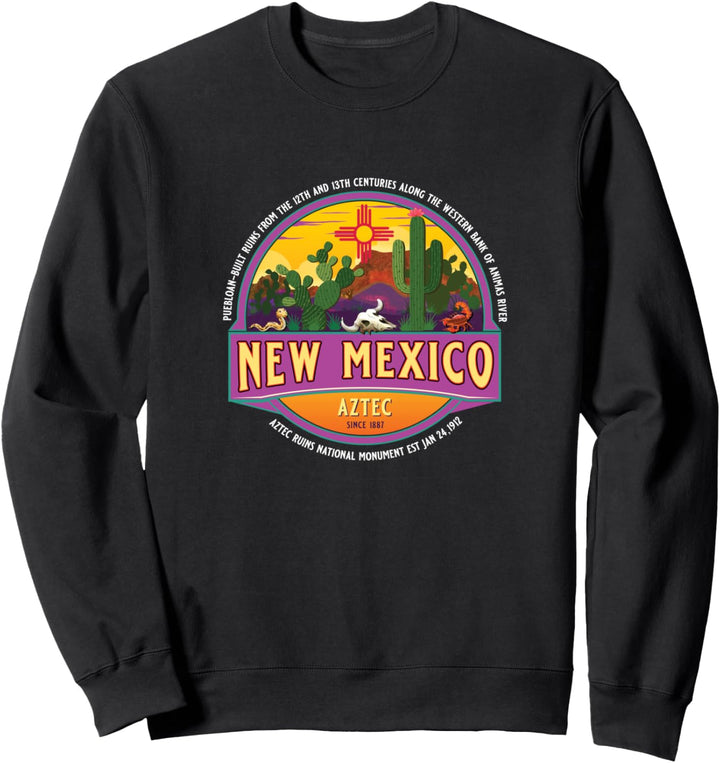 Aztec New Mexico USA Southwest Desert Vacation Souvenir Sweatshirt
