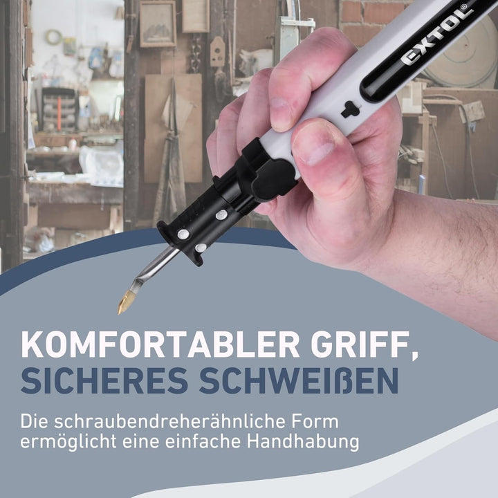 Kunststoff Schweissgerät mit Akku I kabelloser Schweissstift für Risse oder zum Verstärken und Schwe