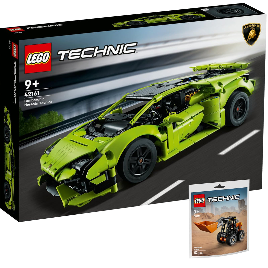 Lego Technic 2er Set: 42161 Lamborghini Huracán Tecnica & 30655 Gabelstapler mit Palette Polybag