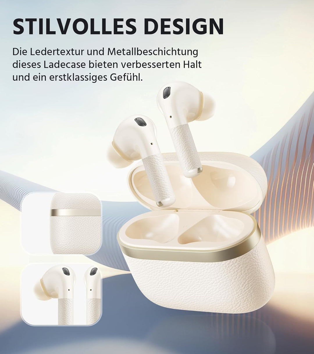 Edifier W260NC -45dB Aktive Noise Cancellation Ohrhörer, Hi-Res Audio Kabellos mit LDAC, AAC, 6 Mikr