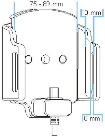 Brodit Gerätehalter 527843 | Made IN Sweden | mit Ladefunktion für Smartphones - universell einsetzb