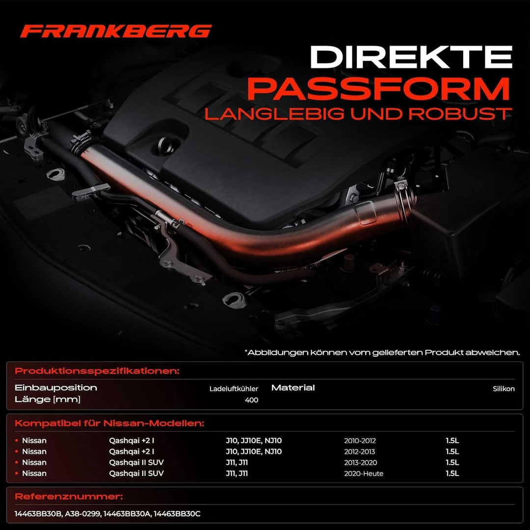 Ladeluftschlauch Turboschlauch für Qashqai +2 I J10 JJ10E NJ10 Qashqai II J11 J12 2010-Heute 14463BB