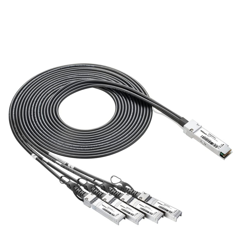 40G QSFP+ to 4xSFP+ Breakout DAC - 40GBASE-CR4 Passive Direct Attach Copper Twinax QSFP to SFP Cable