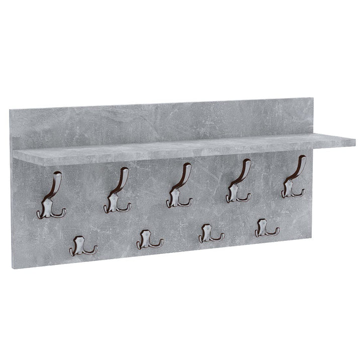 AKKE 40x90 | VERTI Garderobenpaneel Wandgarderobe Garderobe Wandpaneel Kleiderstange CHROM | BETON 9
