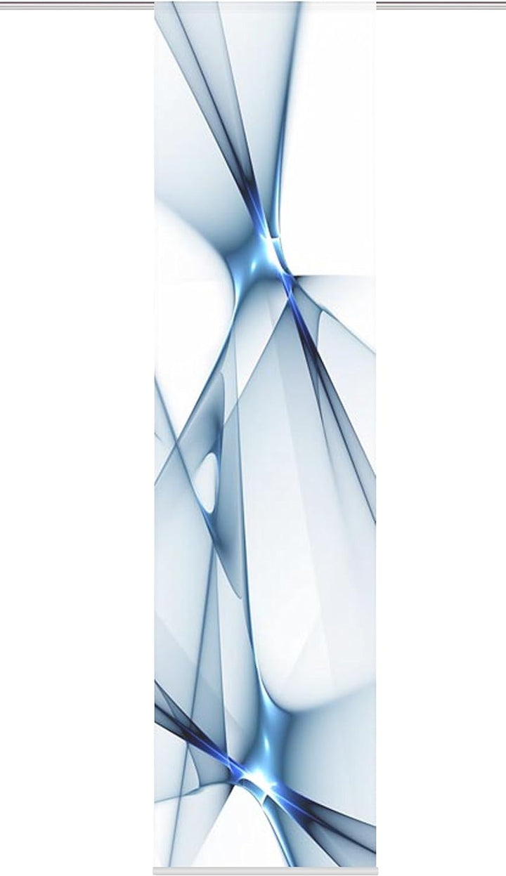 Home Fashion Franklin Schiebevorhang, Polyester, Blau, 245X60 cm, Blau