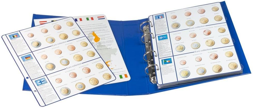 Lindner 8450 Vordruckalbum EURO COLLECTION: Kursmünzensätze alle Euro-Länder