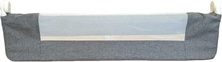 Safetots Deluxe Denim Bettgitter Grau, 100cm breit x 40cm hoch, Bettschutzgitter für Kleinkinder zur
